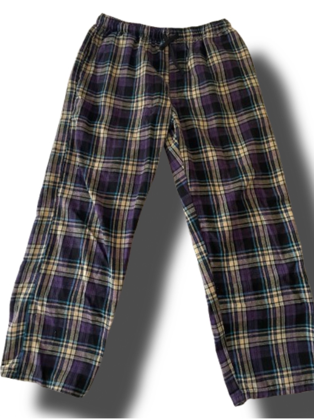 Purple Plaid Flannel Lounge Pants